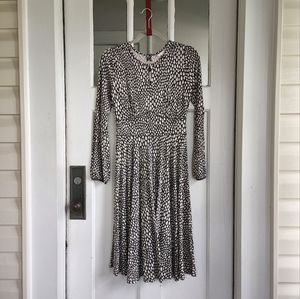 Boden Fit and Flare Long Sleeve Dress